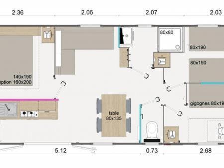 Mobil-Home Camping 5* Montalivet Vendays-Montalivet Extérieur photo